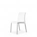 Vibe Polypropylene Chair Forcontract Use with Aluminium Legs White 432896