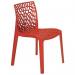 Zest Polypropylenechair for Contract Use - Red 432899