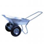 Twin Wheel Tipping Barrow,steel Pan, Pneumatic Tyred, 65 l 432918
