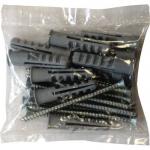 Fixing Kit for Twinslot Shelvingkits - 10 X 3 No 10 S and 10 Plugs 433147