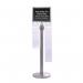 Queuemaster in Polishedchrome with Pc Sign Frame and Board 433179