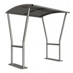 Stanton Cycle Shelter- 2 m - Galvanised Roof 433213