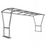Stanton Cycle Shelter- 5 m - Clear Pet G Roof 433224