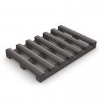 Open Grid Slip Resistantpvc Mat, Black, 1220 mm X 10 m Roll 433265