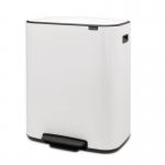 Bo Pedal Bin, 2 X 30L - White 433302