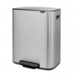 Bo Pedal Bin, 2 X 30L - Matt Steel Fingerprint Proof 433304