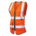 Lynmouth Iso 20471 Class 1 Superior, Xxl Orange Waistcoat 433321
