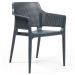 Boom Polypropylene Armchairfor Contract Use Dark Grey 433338