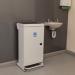80 Litre Front Opening Eco Sackholdercomplete with A Black Silent Closing Lid 433346