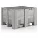 Pack of 4 Palletboxcb 3 Hdpe Light Grey (no Lid) 433367
