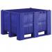 Pack of 4 Palletboxcb 3 Hdpe Blue (no Lid) 433370