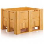 Pack of 4 Palletboxcb 3 Hdpe Yellow (no Lid) 433371