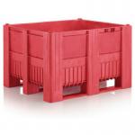 Pack of 4 Palletboxcb 3 Hdpe Red (no Lid) 433373