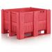 Pack of 4 Palletboxcb 3 Hdpe Red (no Lid) 433373