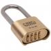 Burg-wachter 50 mm Heavyduty Brass Long Shackle Padlock 433484