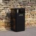 112 Litre Front Opening Galvanisedsteel Litter Bin Complete with 4 X Standard Apertures. 433673