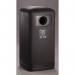 100 Litre Black Outdoor Recyclingbin, Black General Waste with Gull Flap 433688