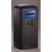 100 Litre Black Outdoorrecycling Bin, Blue Paper Waste 433690