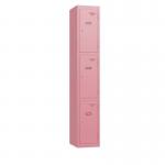 Retro 3 Door 1800 X 300 X 450 Cam Lock - Dusty Pink 433958