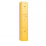 Retro 3 Door 1800 X 300 X 300 Cam Lock - Yellow 433965