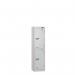 Low Tier Education 2 Door 1200 X 300 X 450 Hasp Locks Silver Body Silver Door 433986