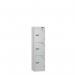 Low Tier Education 3 Door 1200 X 300 X 300 Hasp Locks Silver Body Silver Door 433987