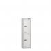 Low Tier Education 2 Door 1200 X 300 X 300 Hasp Locks Silver Body White Door 433991