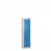 Low Tier Education 1 Door 1200 X 300 X 300 Hasp Locks Silver Body Blue Door 434001