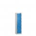 Low Tier Education 3 Door 1200 X 300 X 300 Hasp Locks Silver Body Blue Door 434005