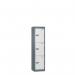 Low Tier Education 3 Door 1200 X 300 X 450 Hasp Locks Slate Body White Door 434030