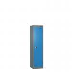Low Tier Education 1 Door 1200 X 300 X 450 Hasp Locks Slate Body Blue Door 434038