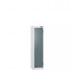 Low Tier Education 1 Door 1200 X 300 X 450 Hasp Locks White Body Slate Door 434050