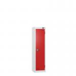 Low Tier Education 1 Door 1200 X 300 X 450 Hasp Locks White Body Red Door 434068