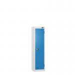Low Tier Education 1 Door 1200 X 300 X 450 Hasp Locks White Body Blue Door 434074