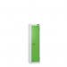 Low Tier Education 1 Door 1200 X 300 X 450 Hasp Locks White Body Green Door 434080