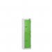 Low Tier Education 2 Door 1200 X 300 X 450 Hasp Locks White Body Green Door 434082