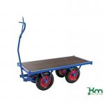 Heavy Duty Braked Turntable Truck 1500mm Long With Puncture Proof Tyres 434090
