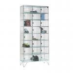 8 Door Nest of 3 Mesh Locker - 457 mm Deep 434130