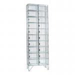 10 Door Nest of 2 Mesh Locker - 457 mm Deep 434135