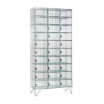 10 Door Nest of 3 Mesh Locker - 457 mm Deep 434136