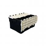 Attached Lid Containerwith Black Base and White Lid 56 l 434144