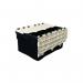 Attached Lid Containerwith Black Base and White Lid 56 l 434144