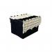 Attached Lid Containerwith Black Base and White Lid 63 l 434149