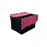 Attached Lid Containerwith Black Base and Pink Lid 63 l 434150