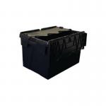 Attached Lid Containerwith Black Base and Lid 63 l 434153
