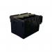 Attached Lid Containerwith Black Base and Lid 63 l 434153