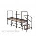 Climb It 3 Inline Platform -3 X 800 X 800 X 500 - 1 Tread , 7 Handrails 434187