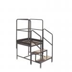 Climb It Platform - 800 X 800 X 750 - 2 Tread , 3 Handrails 434203