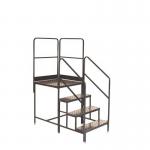 Climb It Platform - 800 X 800 X 1000 - 3 Tread , 2 Handrails 434204