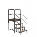 Climb It Platform - 800 X 800 X 1000 - 3 Tread , 3 Handrails 434205